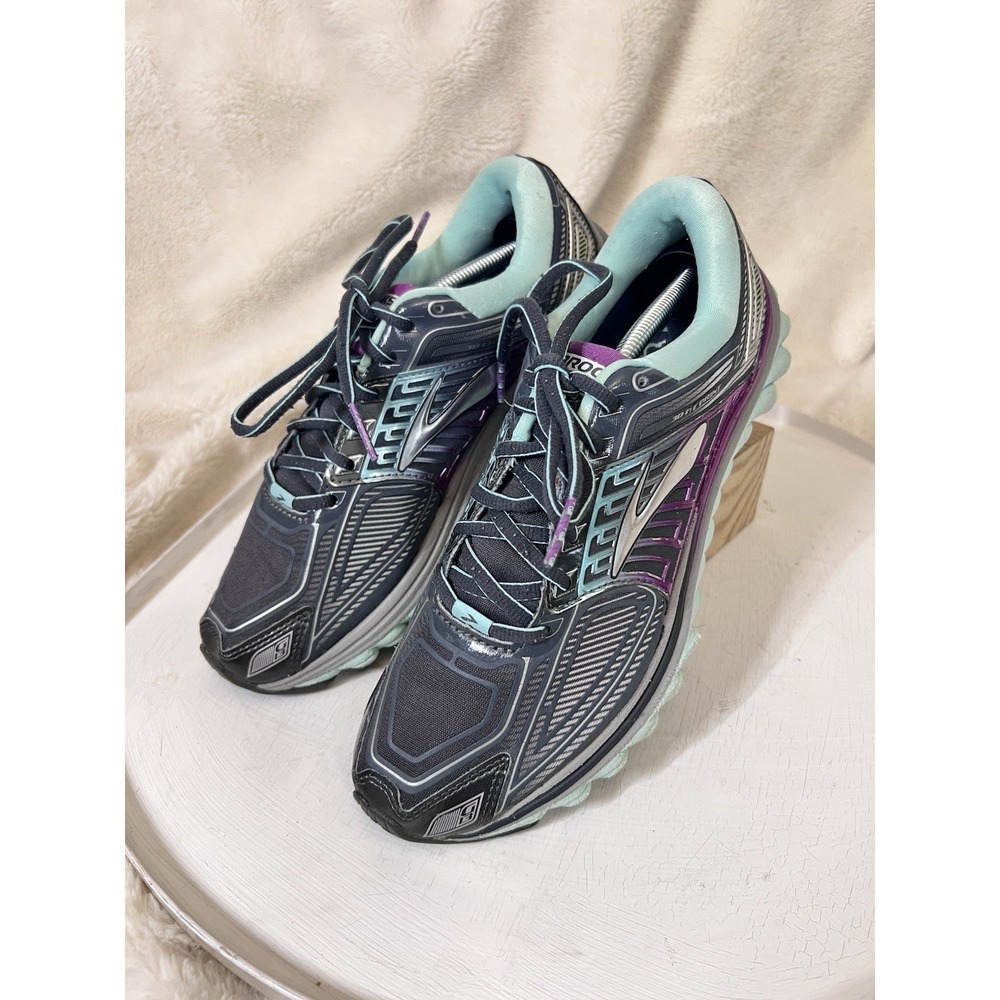 Brooks Glycerin G13 Women's Size 9 Medium (B) Running Shoes Gray Blue Purple